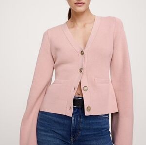 Cotton Silk Button Cardigan